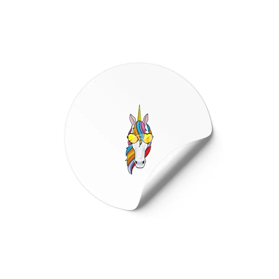 Unicorn with Sunglasses Etiket