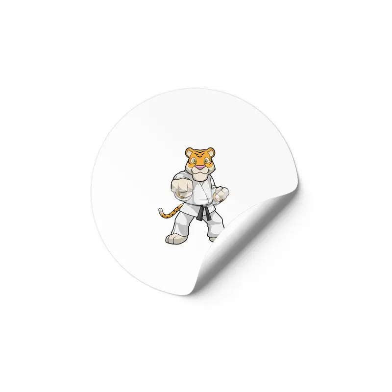 Tiger at Martial arts Karate Etiket