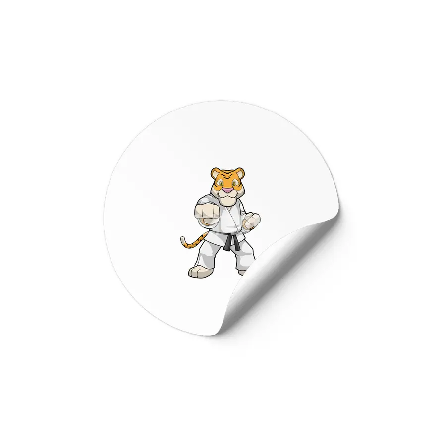 Tiger at Martial arts Karate Etiket