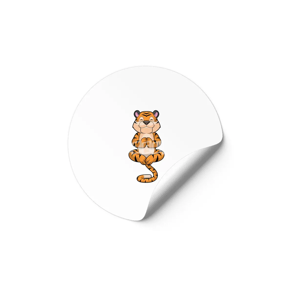 Tiger at Yoga Fitness Etiket