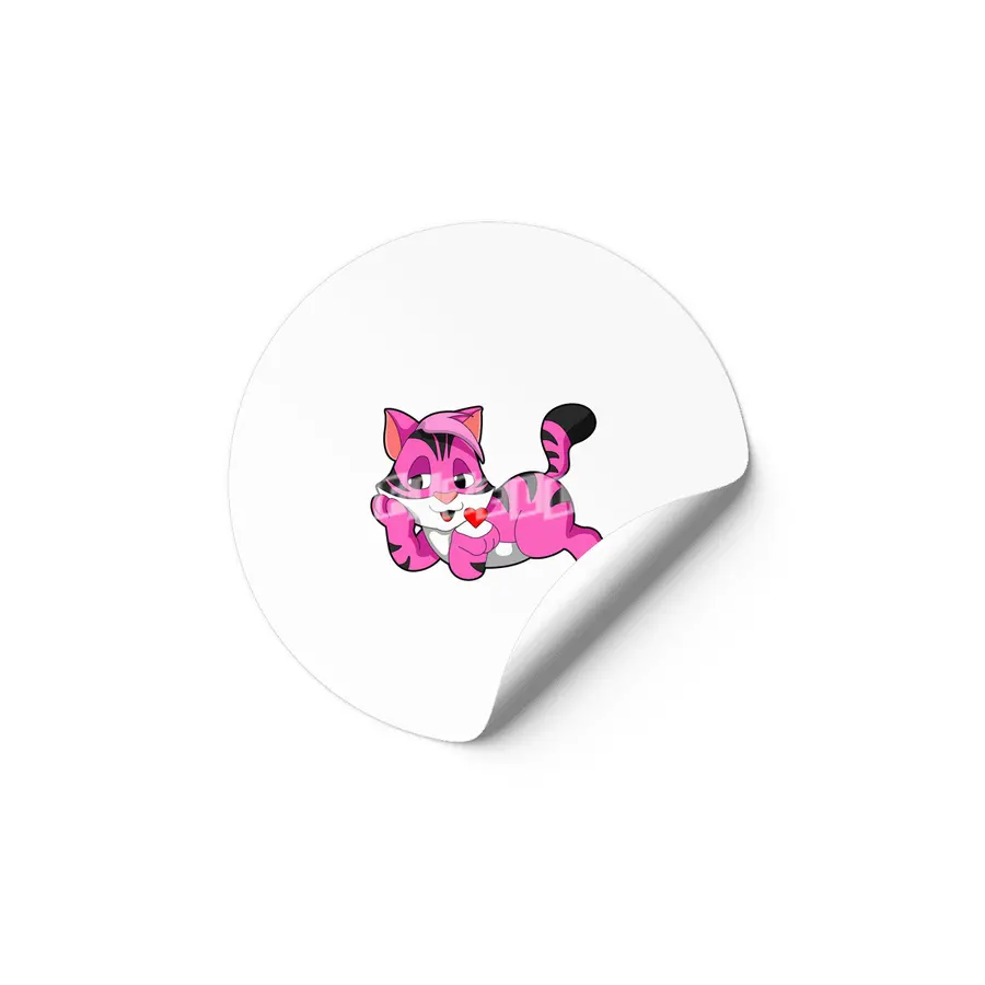 Tiger with Heart Etiket