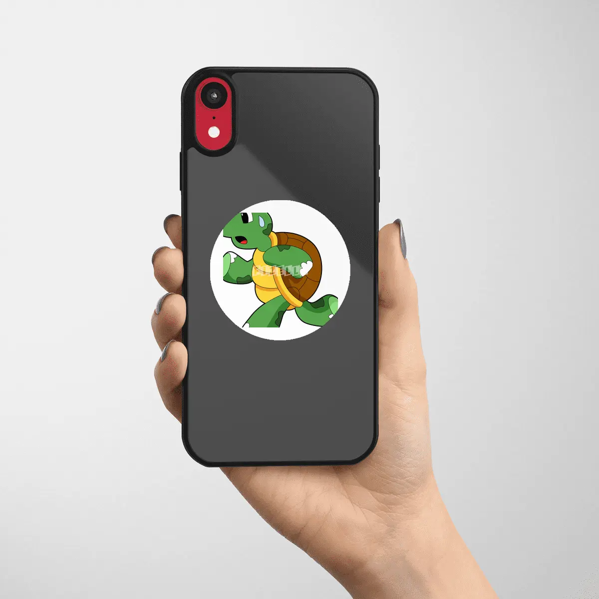 Turtle as Jogger at Running Etiket