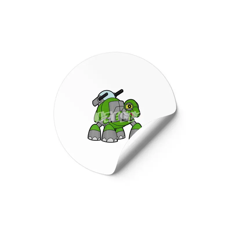 Turtle as Robot with Cannons Etiket