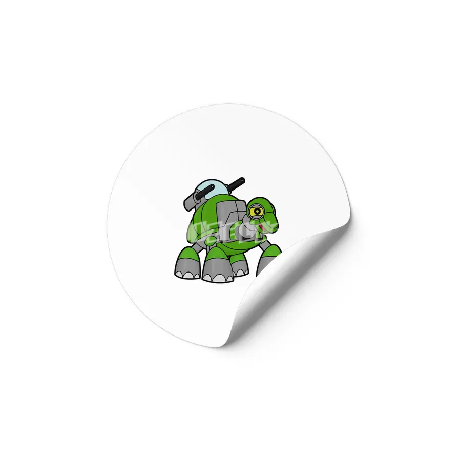 Turtle as Robot with Cannons Etiket