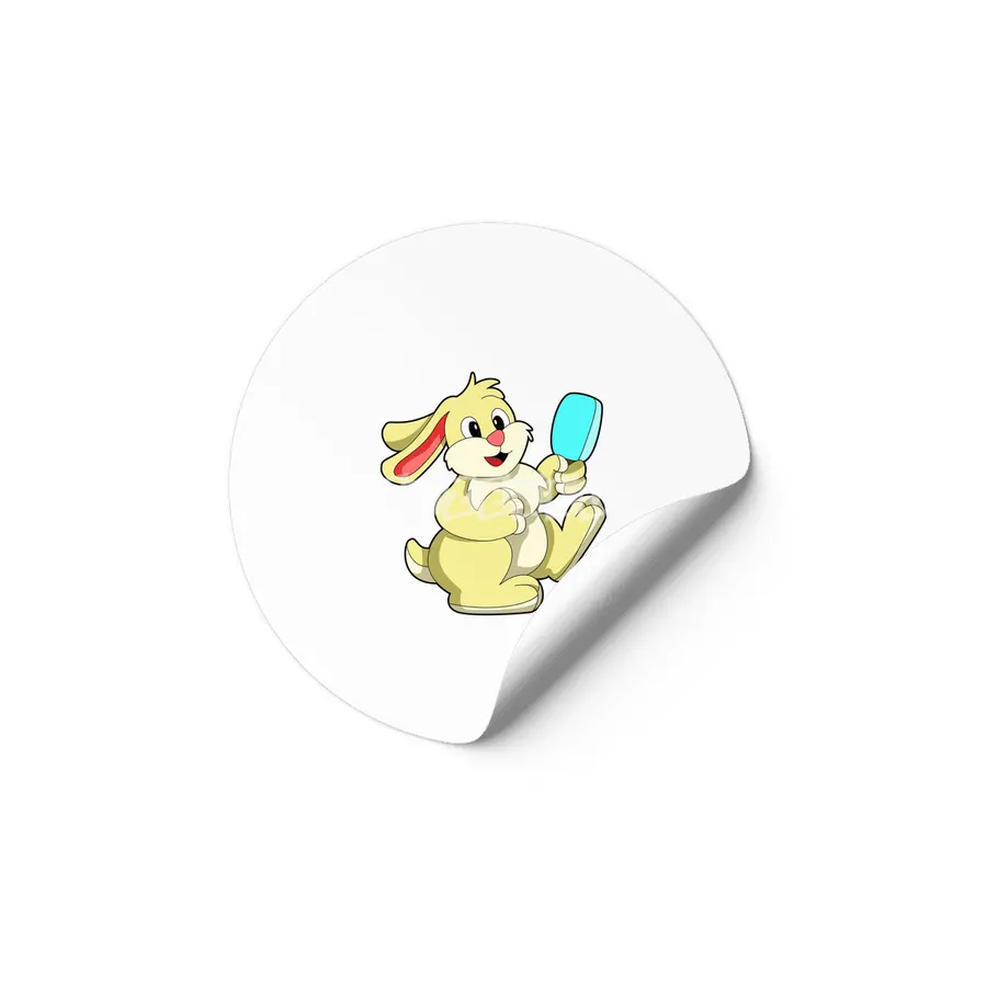 Rabbit with Popsicle Etiket
