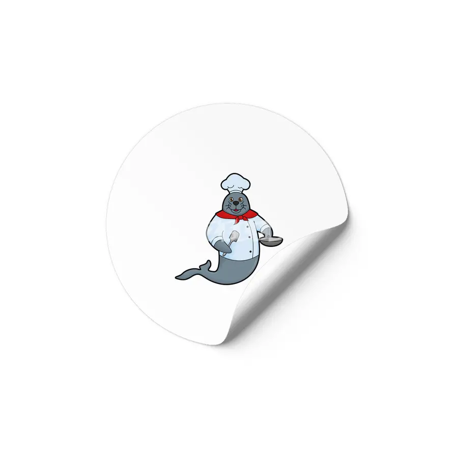 Seal as Cook with Pan & Spatula Etiket