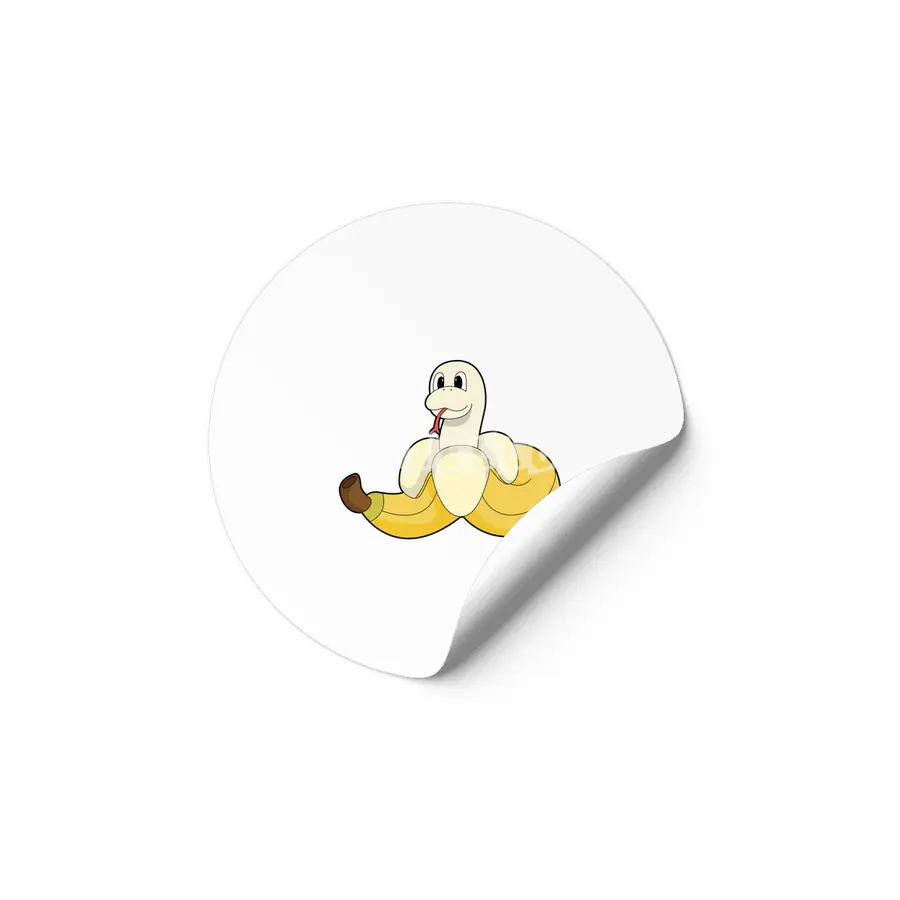 Snake with Banana Etiket