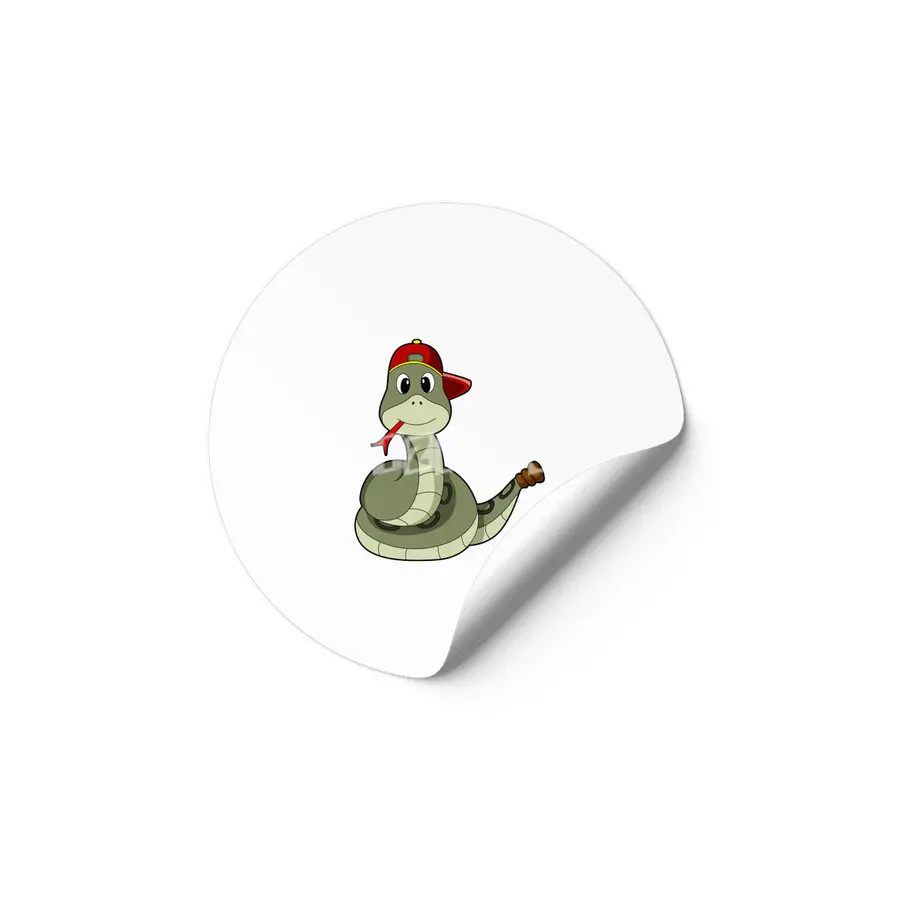 Snake with Cap Etiket