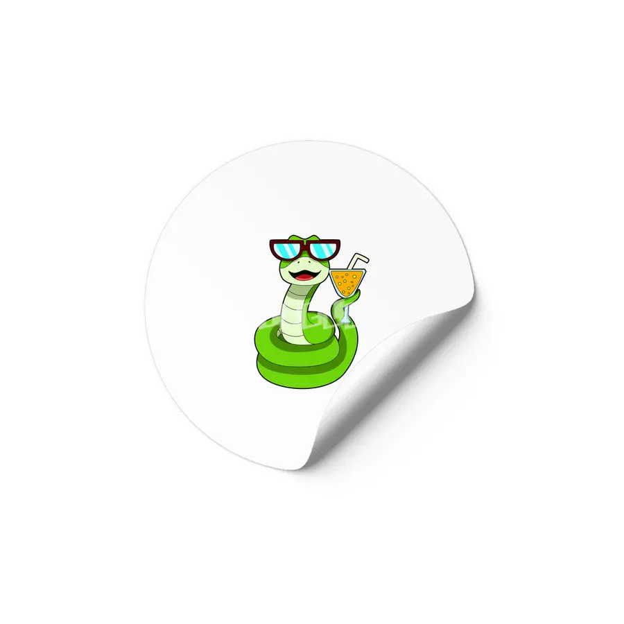 Snake with Drink Etiket