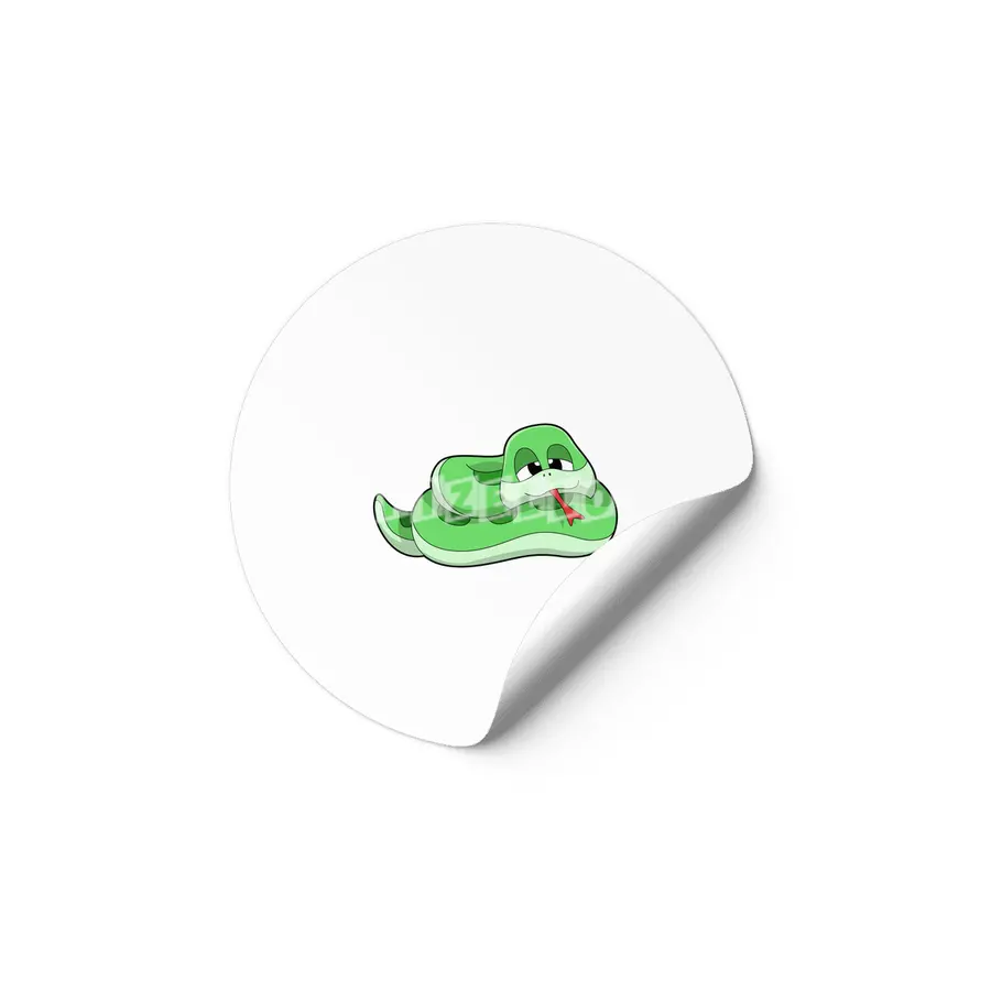 Snake with green Stains Etiket
