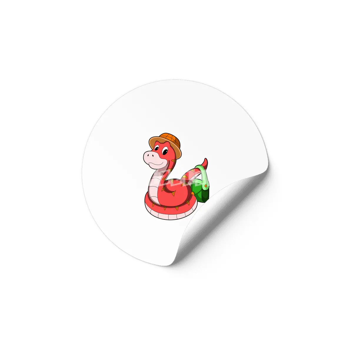 Snake with Purse & Hat Etiket