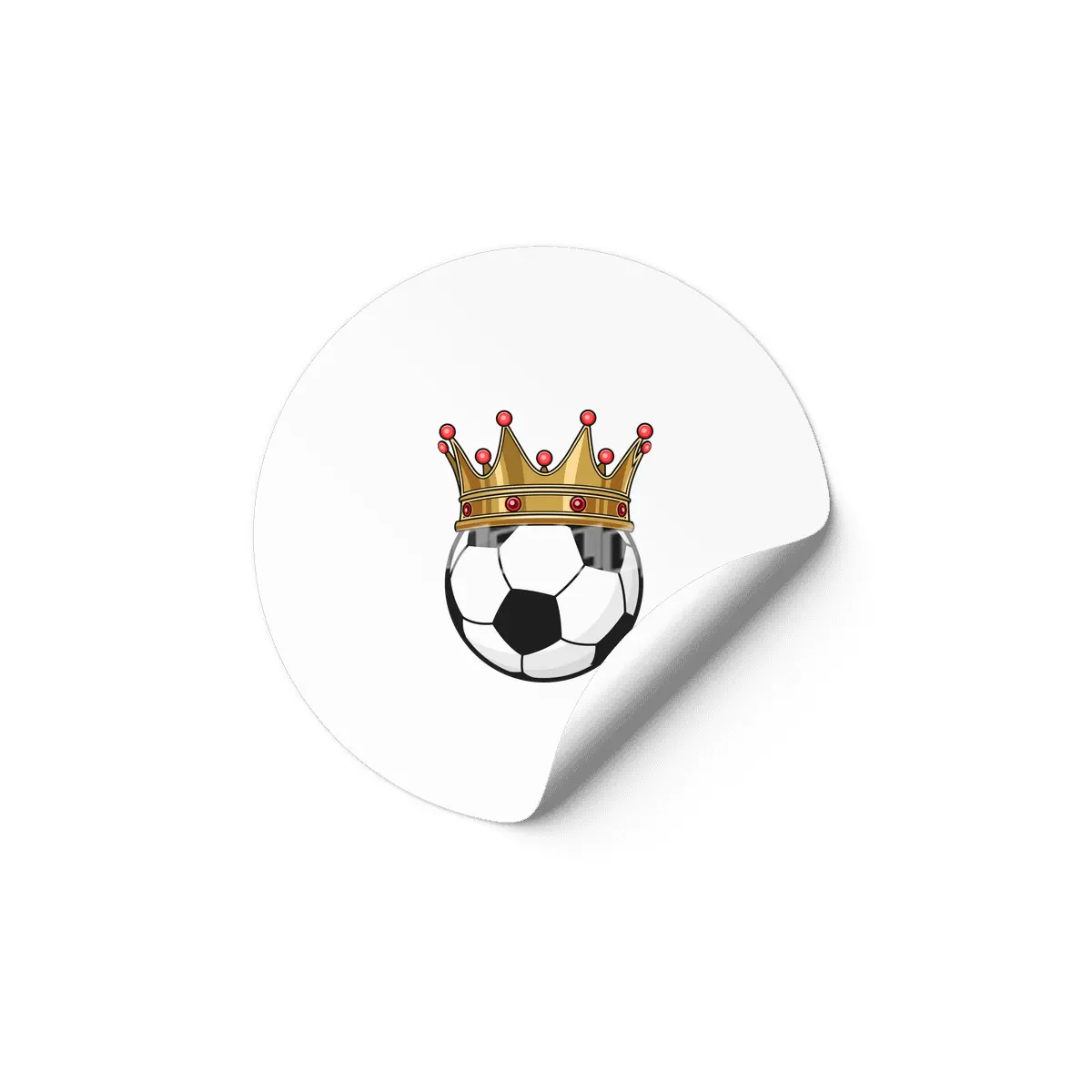 Soccer Crown King Etiket