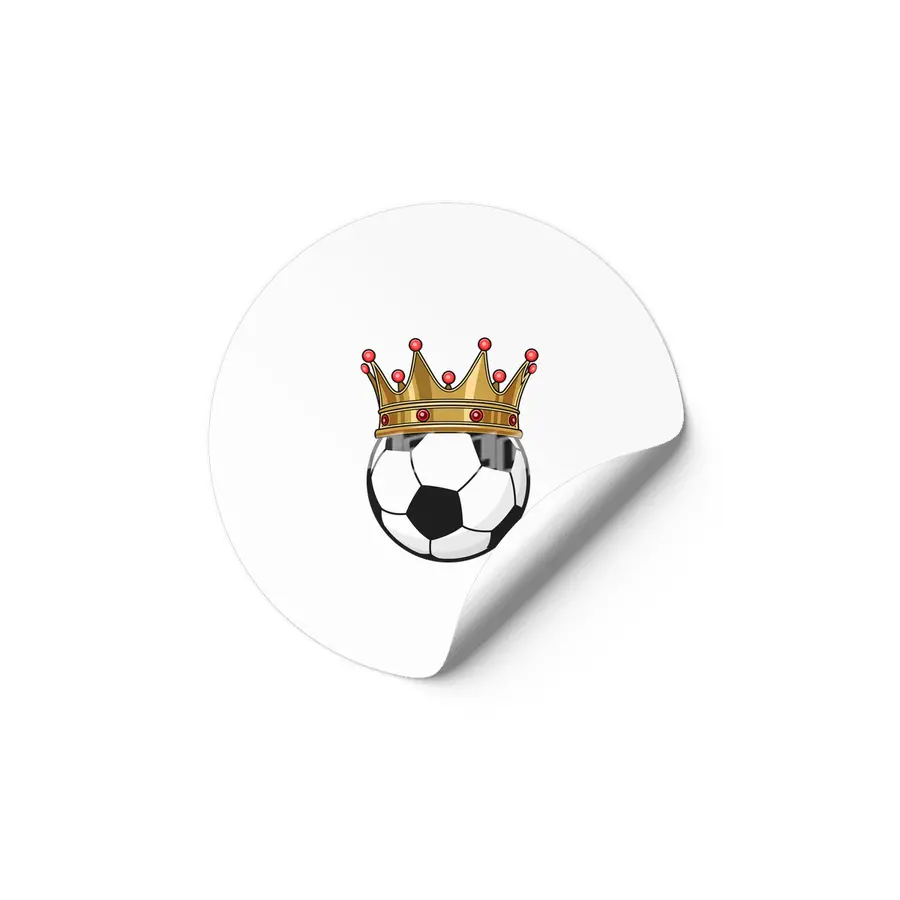 Soccer Crown King Etiket