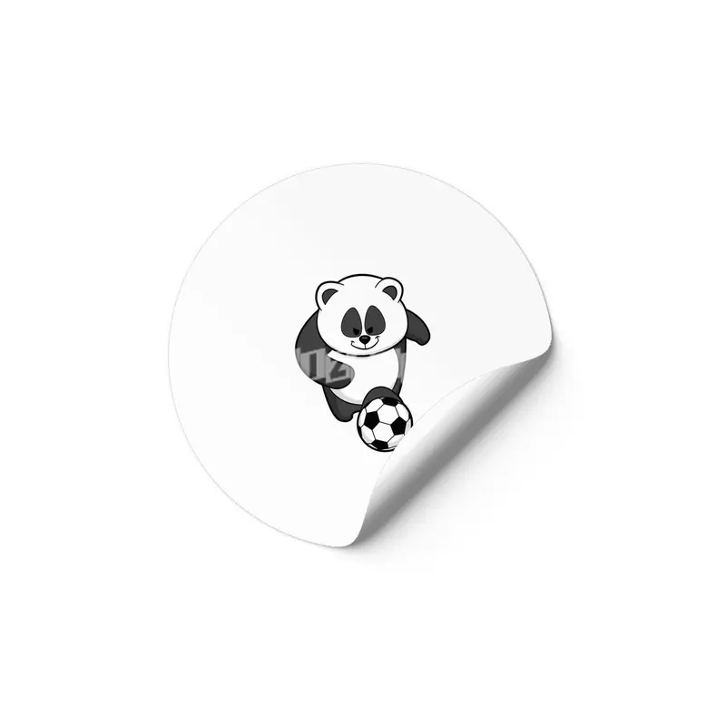 Panda as Soccer player at Soccer Etiket