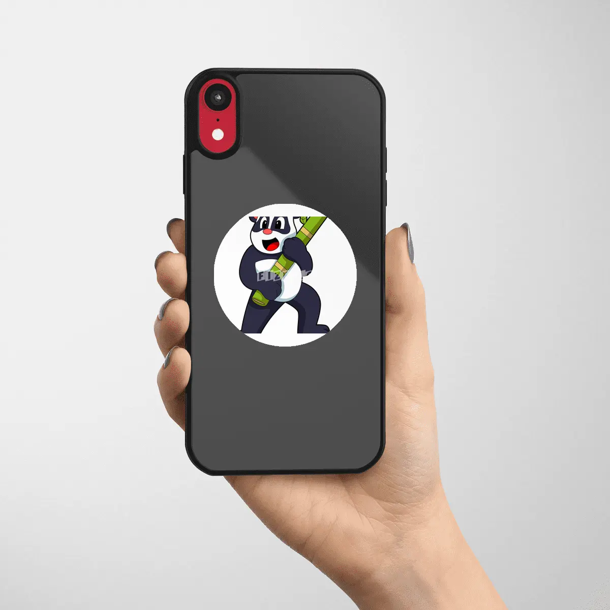 Panda with Bamboo Etiket