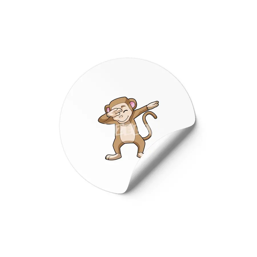 Monkey at Hip Hop Dance Dab Etiket