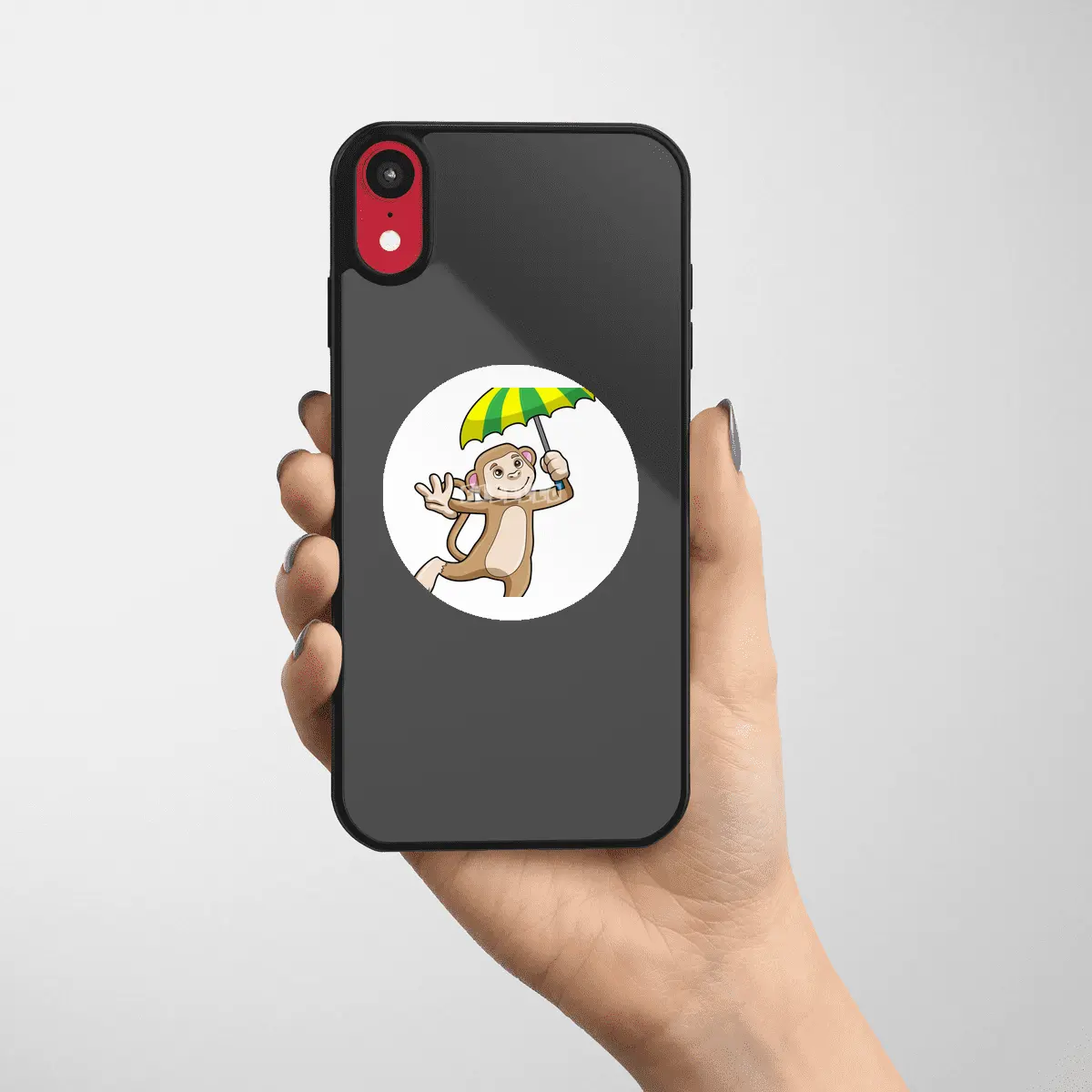 Monkey Rain Umbrella Etiket