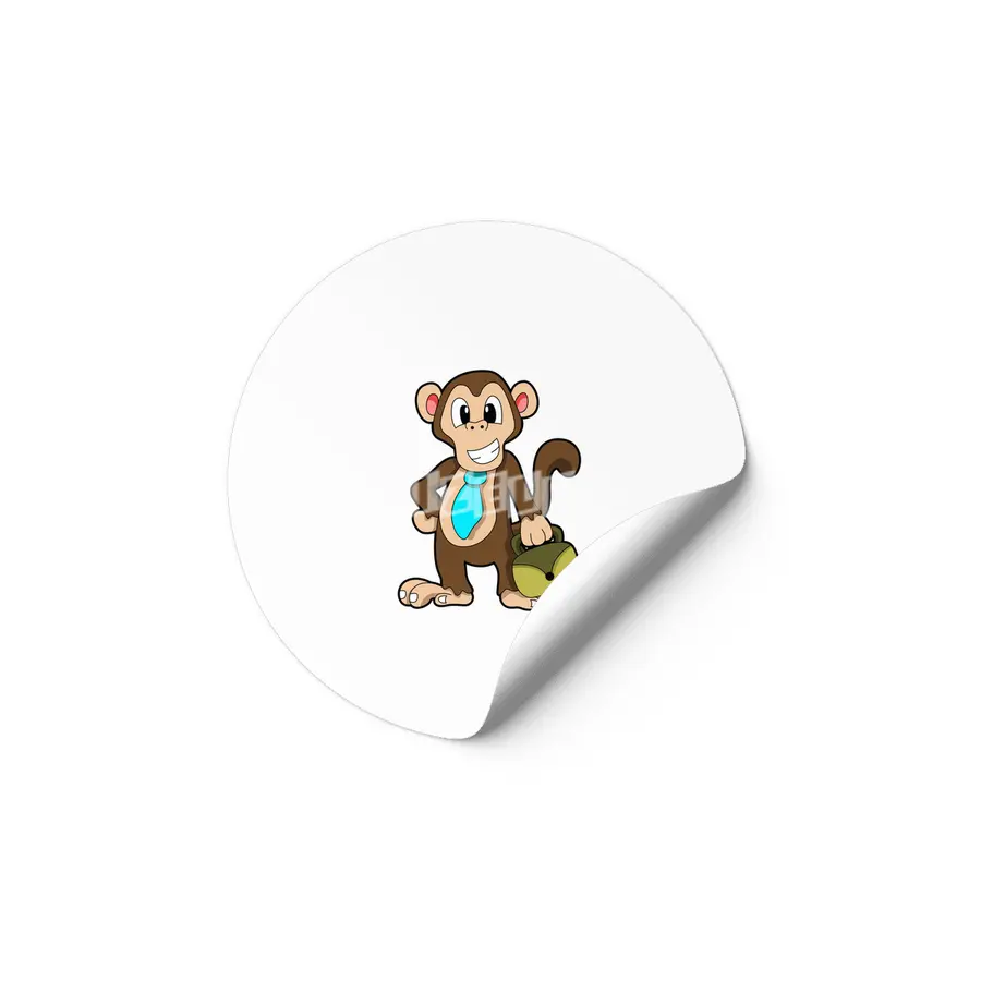 Monkey with Bag Etiket