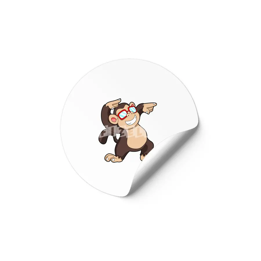 Monkey with Sunglasses Etiket
