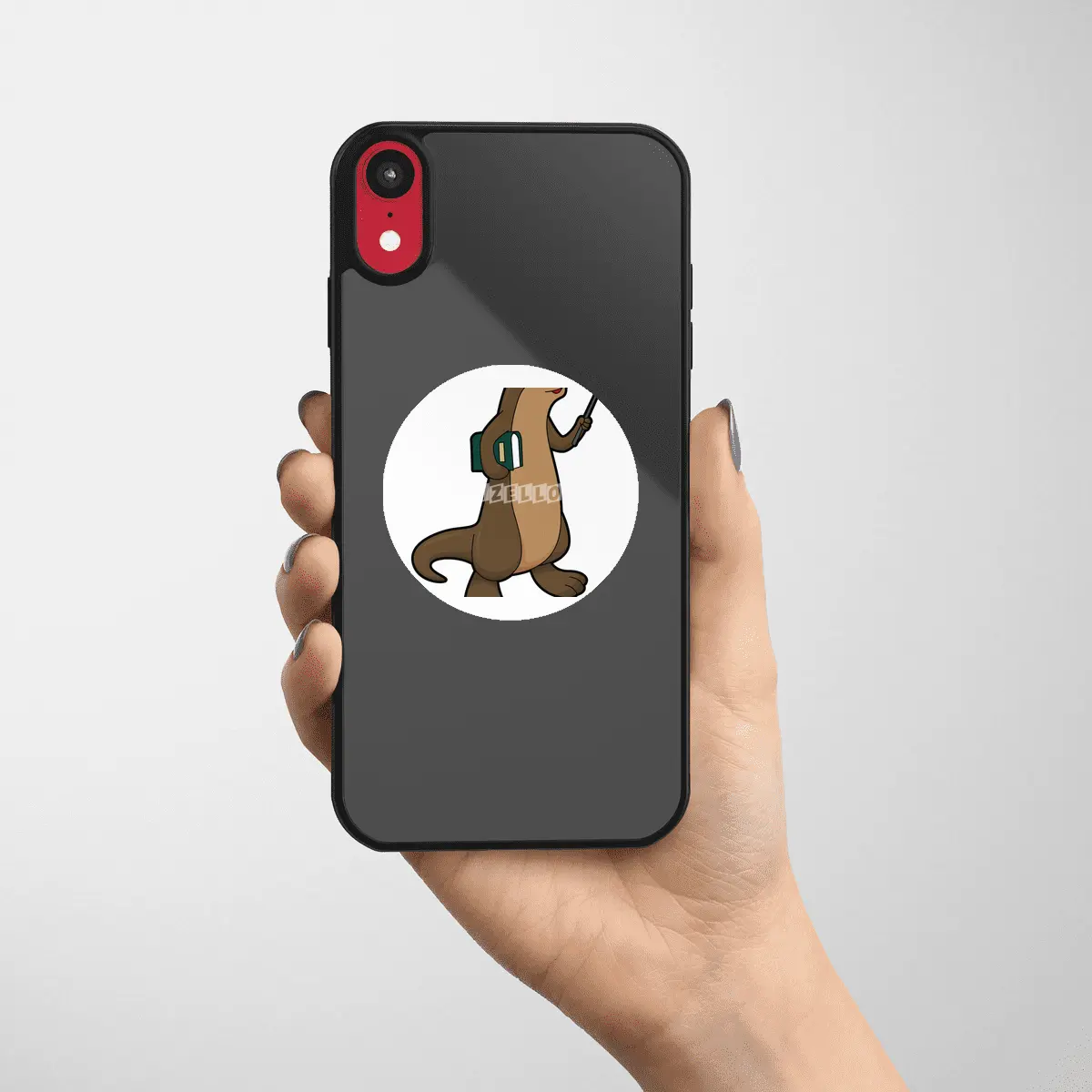 Otter as Teacher with Book & Pointer Etiket