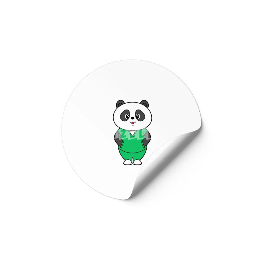 Panda as Nurse with Smock Etiket