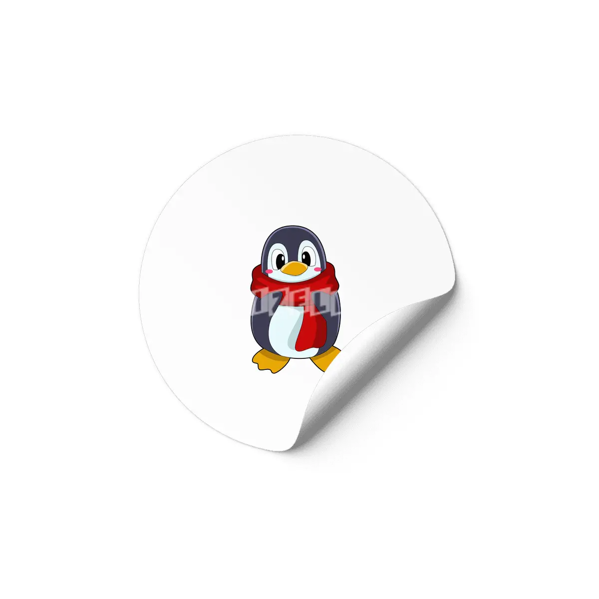 Penguin with Scarf Etiket