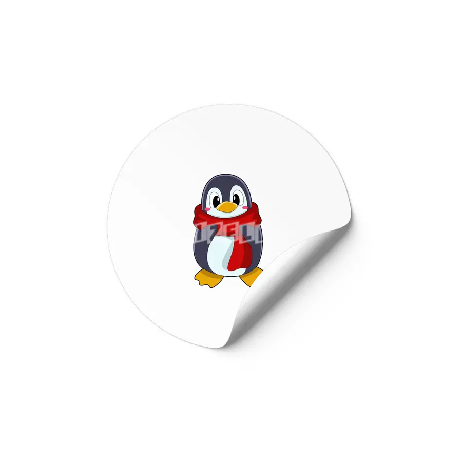 Penguin with Scarf Etiket