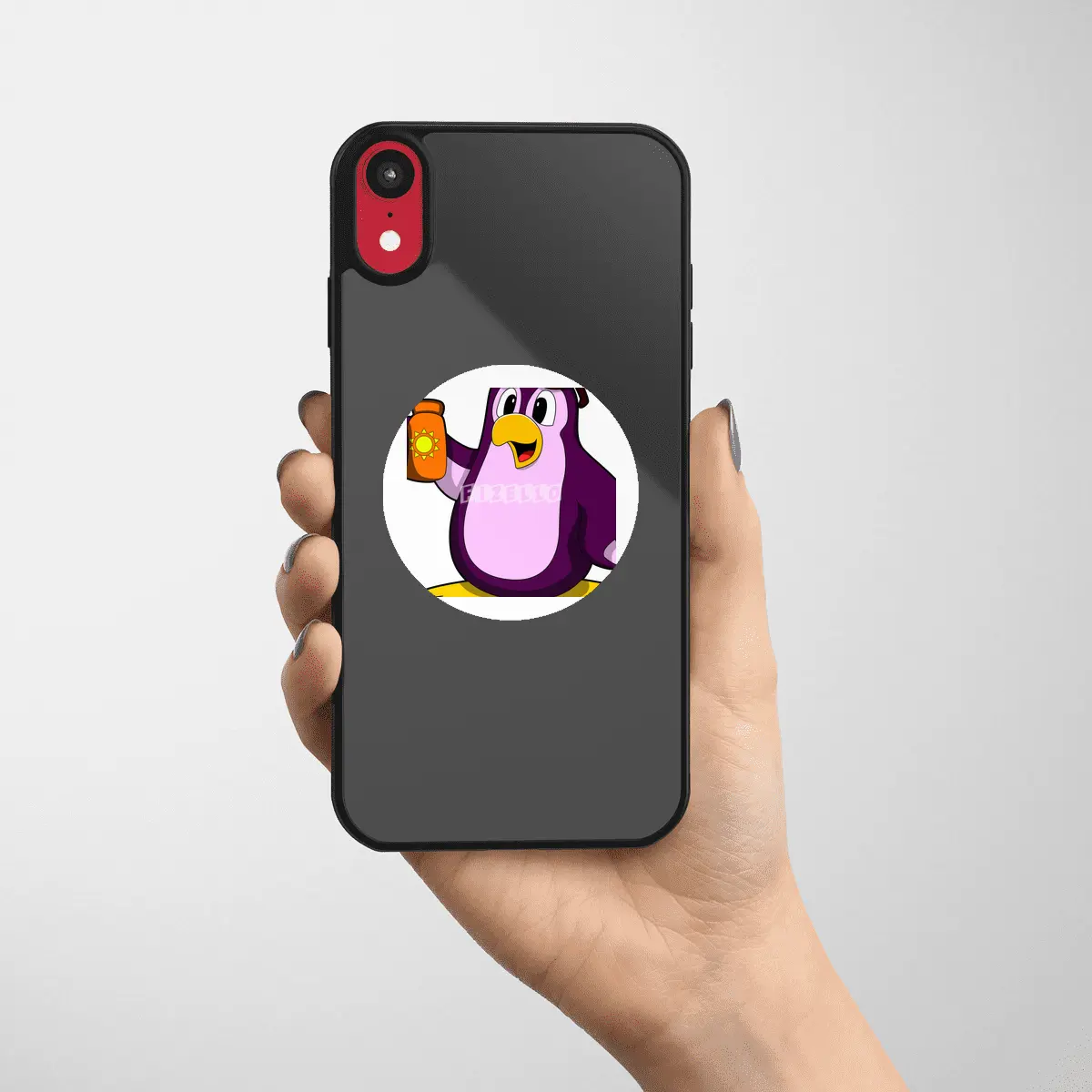 Penguin with Suncream & Sunglasses Etiket