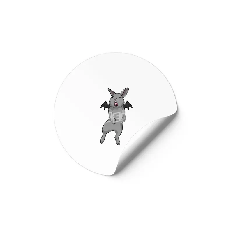 Rabbit with Bat wing Etiket