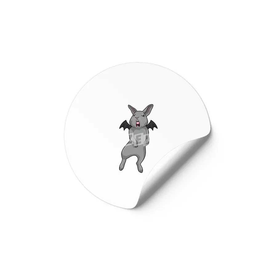 Rabbit with Bat wing Etiket
