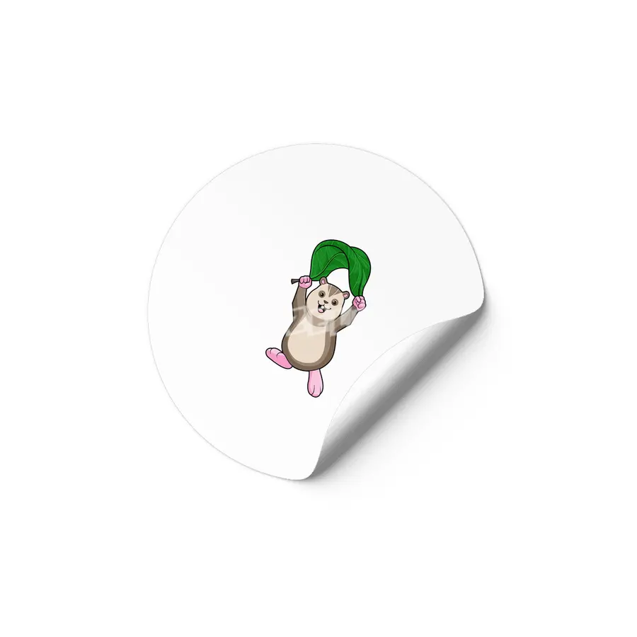 Hamster with Parachute Etiket