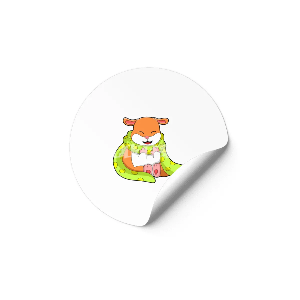 Hamster with Scarf Etiket