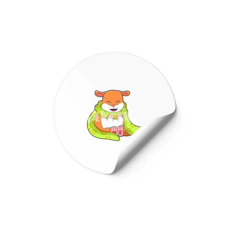 Hamster with Scarf Etiket