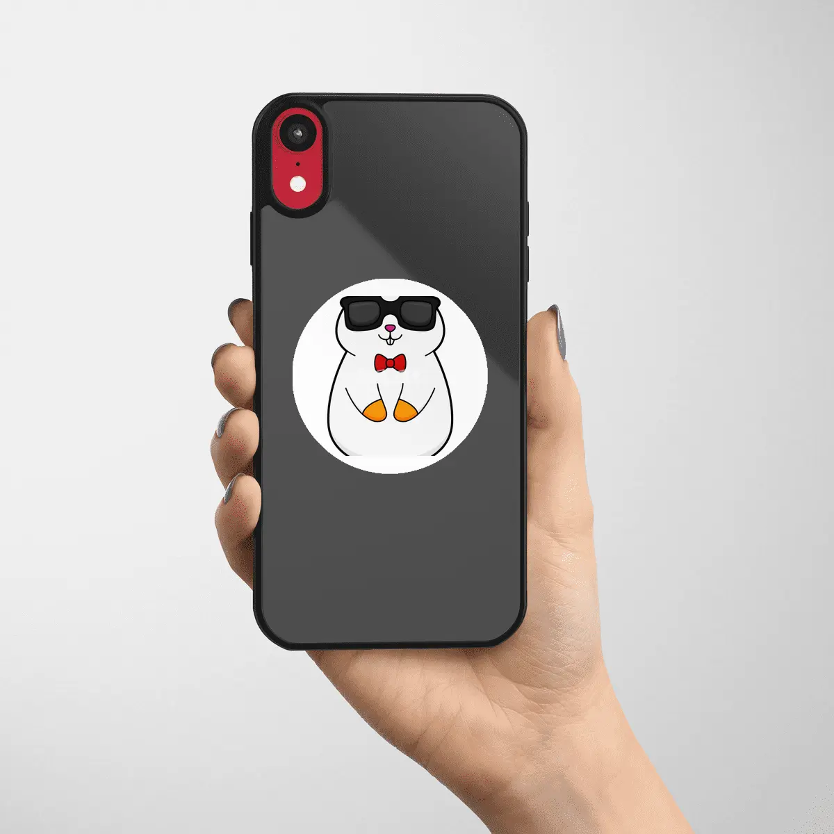 Hamster with Sunglasses & Bow tie Etiket
