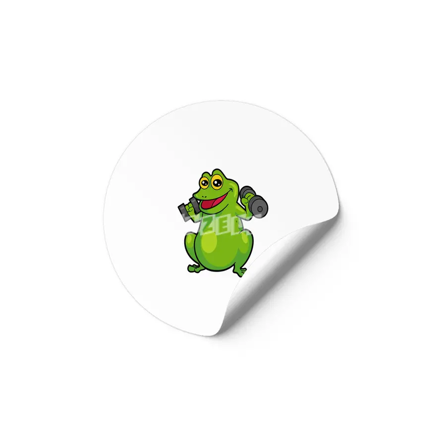 Frog at shoulder training with Dumbbells Etiket