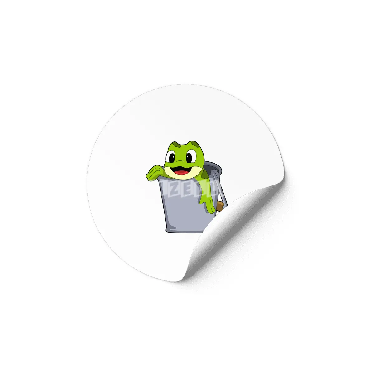 Frog in Bucket Etiket