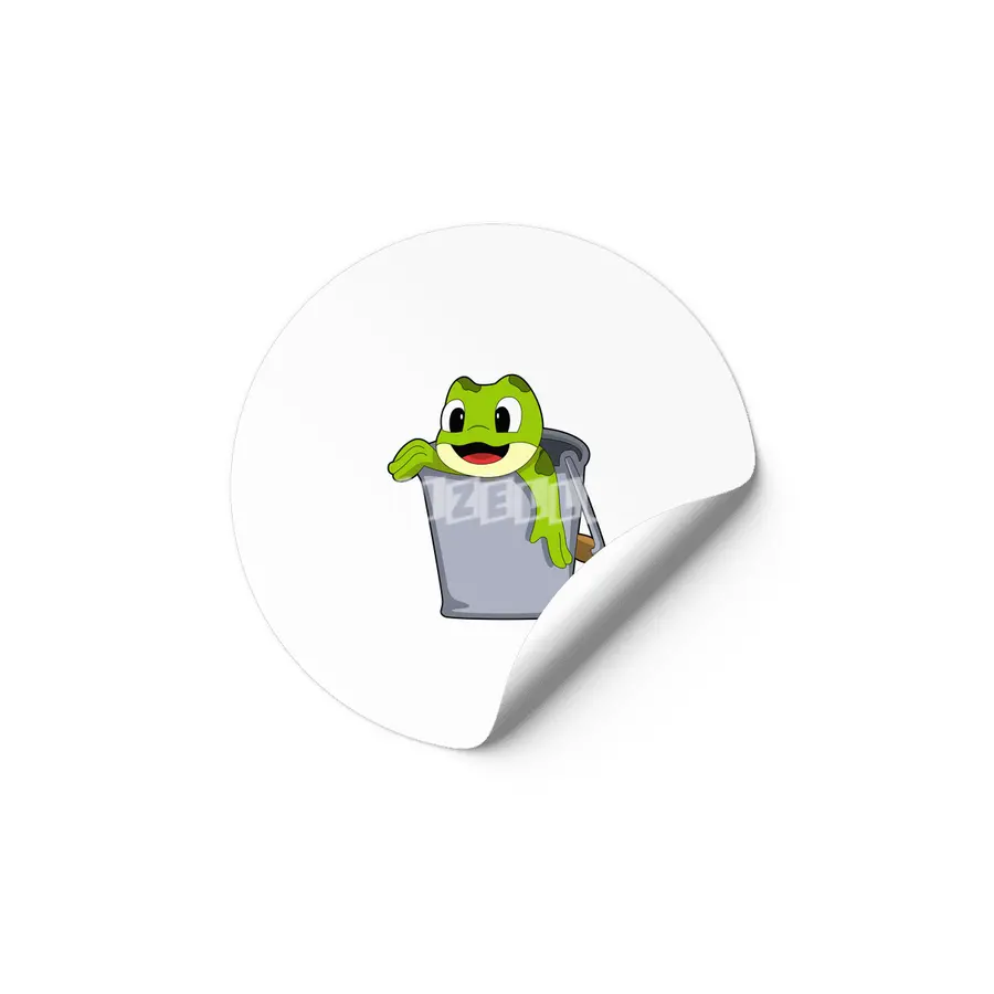 Frog in Bucket Etiket