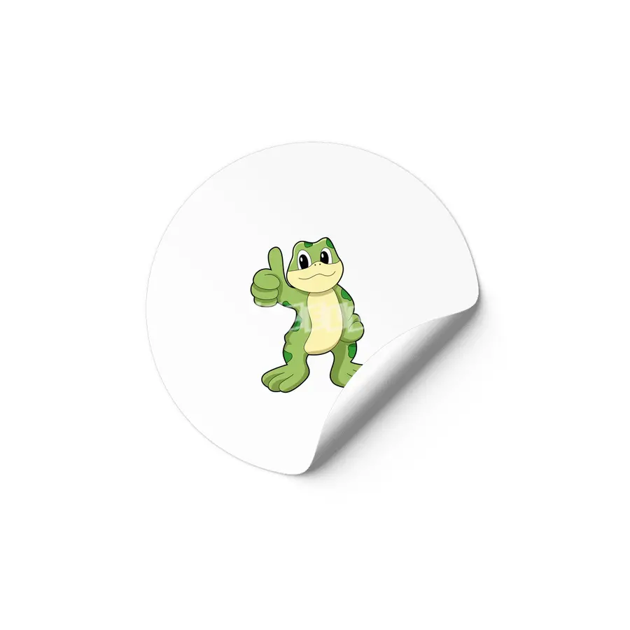 Frog with Approve Etiket