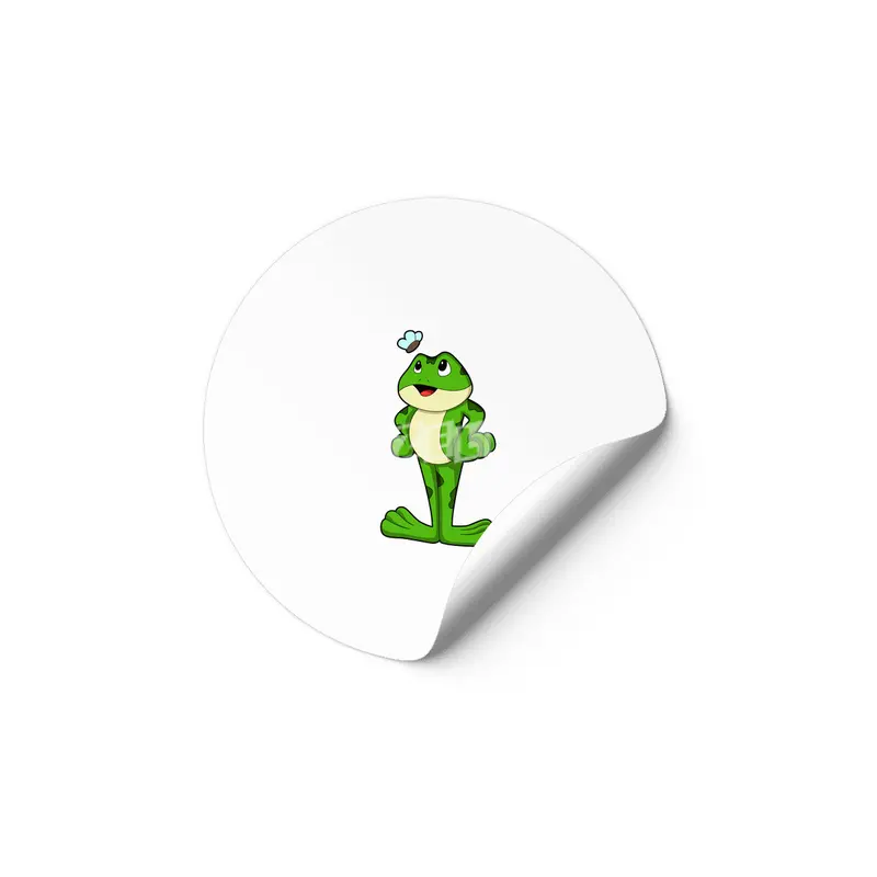 Frog with Fly Etiket