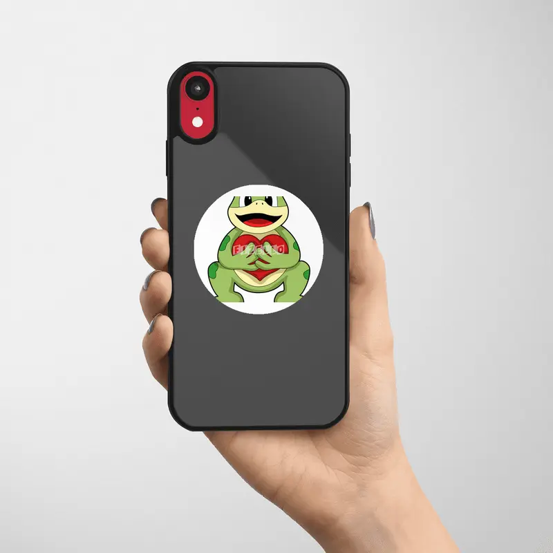 Frog with Heart Etiket