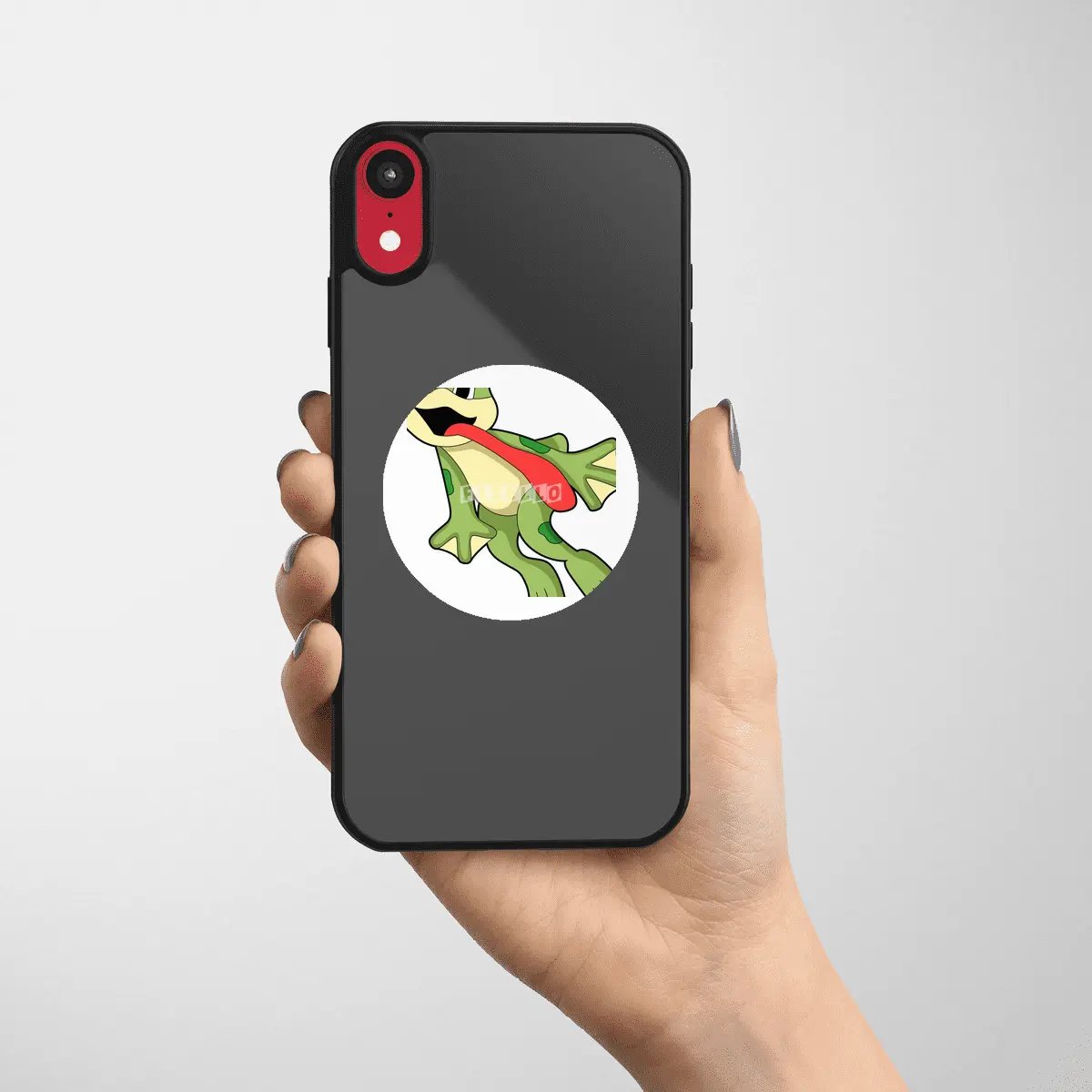 Frog with Tongue out Etiket