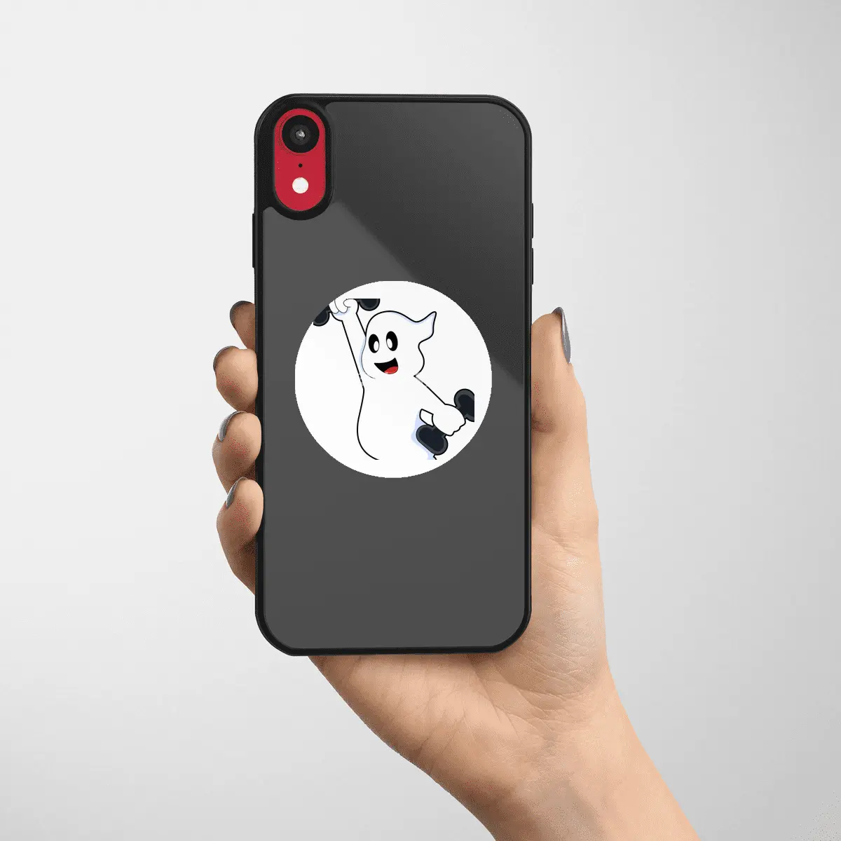 Ghost at Strength training with Dumbbells Etiket