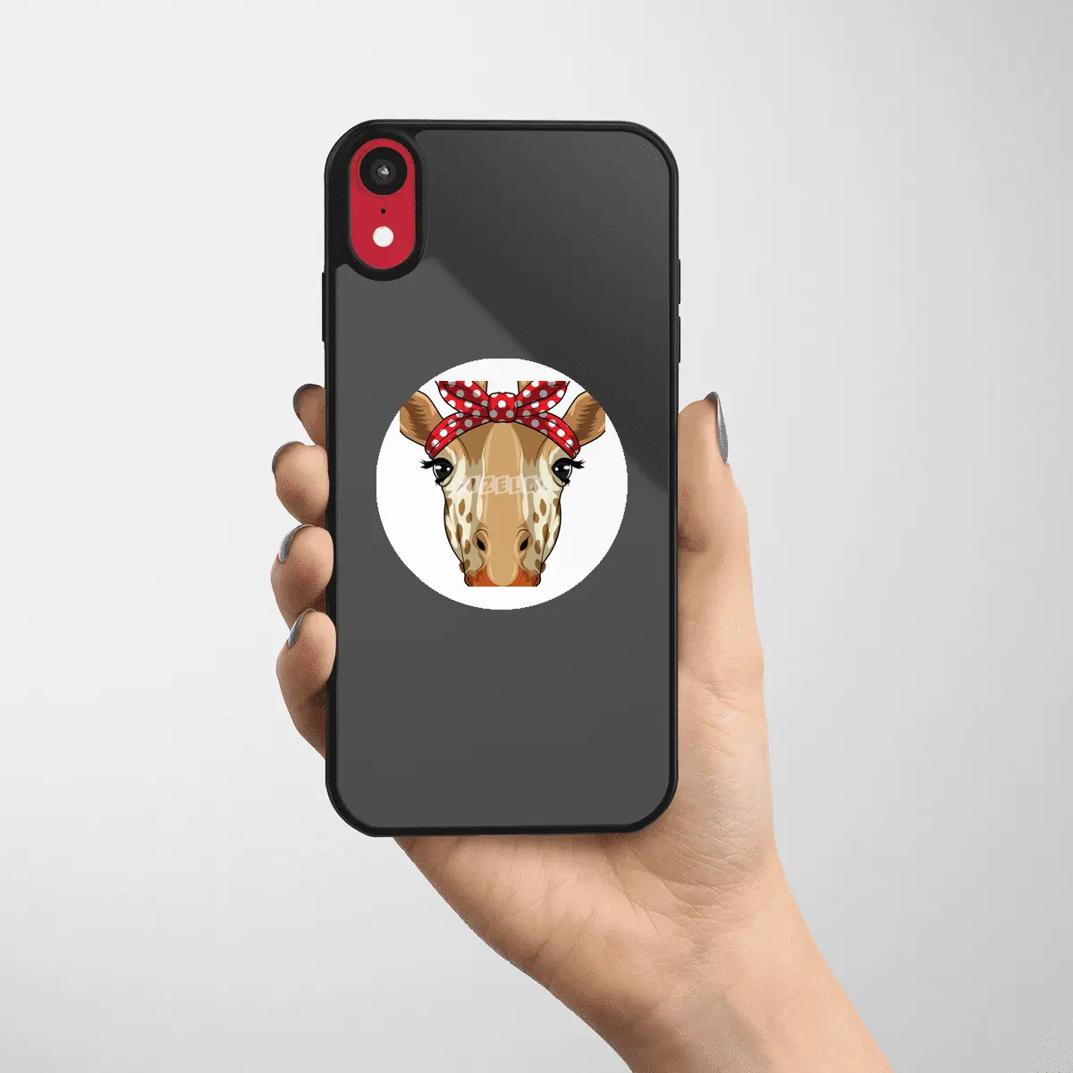 Giraffe with Bandana Etiket