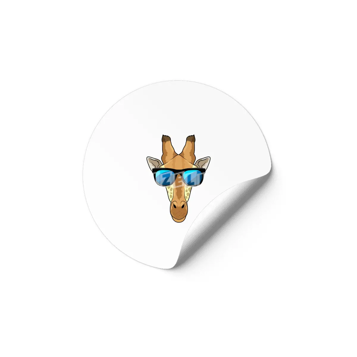 Giraffe with Sunglasses Etiket