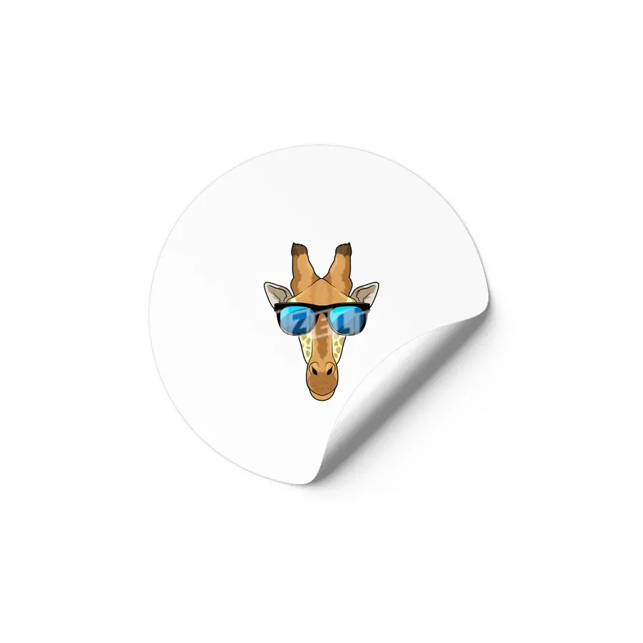 Giraffe with Sunglasses Etiket