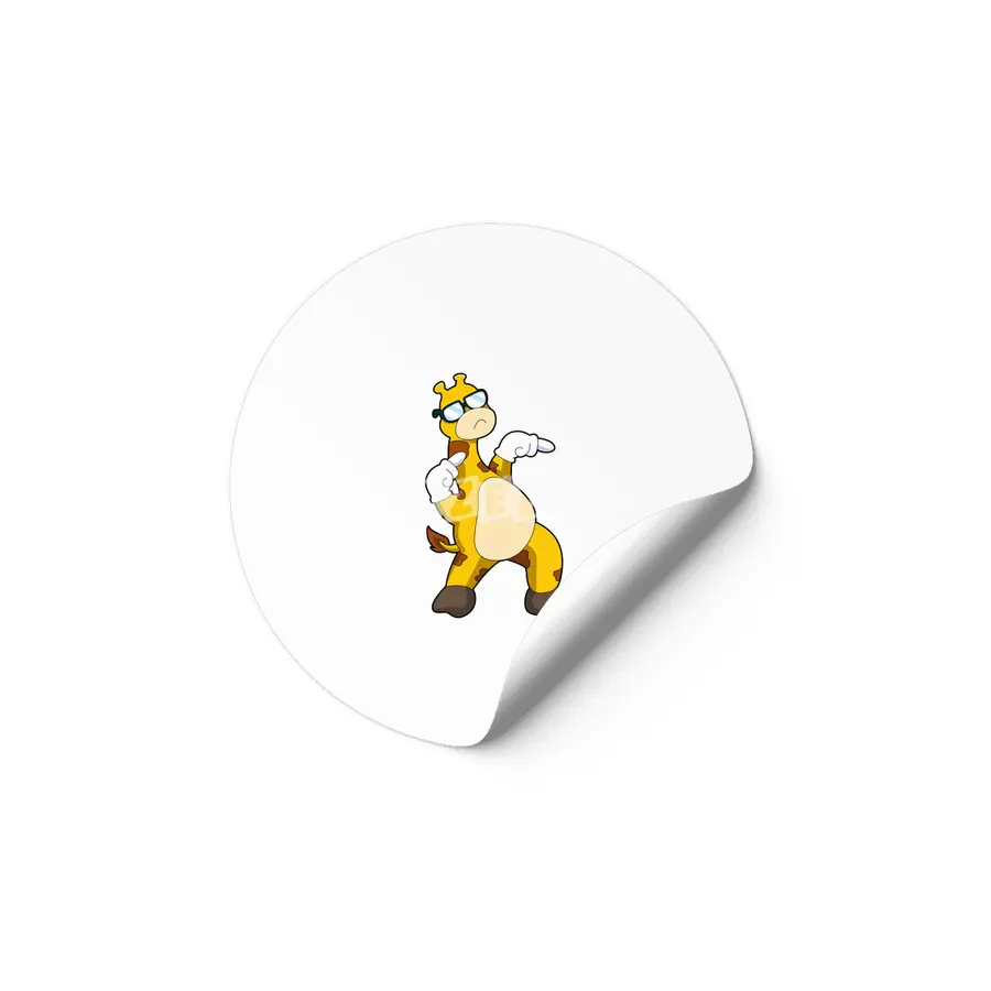Giraffe with Sunglasses Etiket