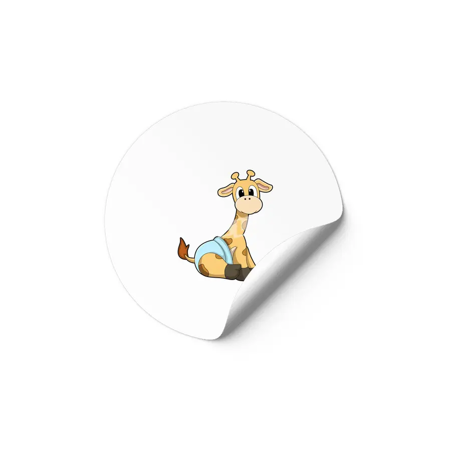 Giraffe with Underpants Etiket