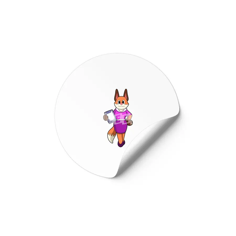 Fox as Secretary with Skirt Etiket