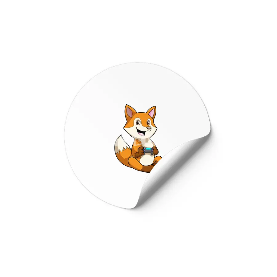 Fox at Playing with Controller Etiket