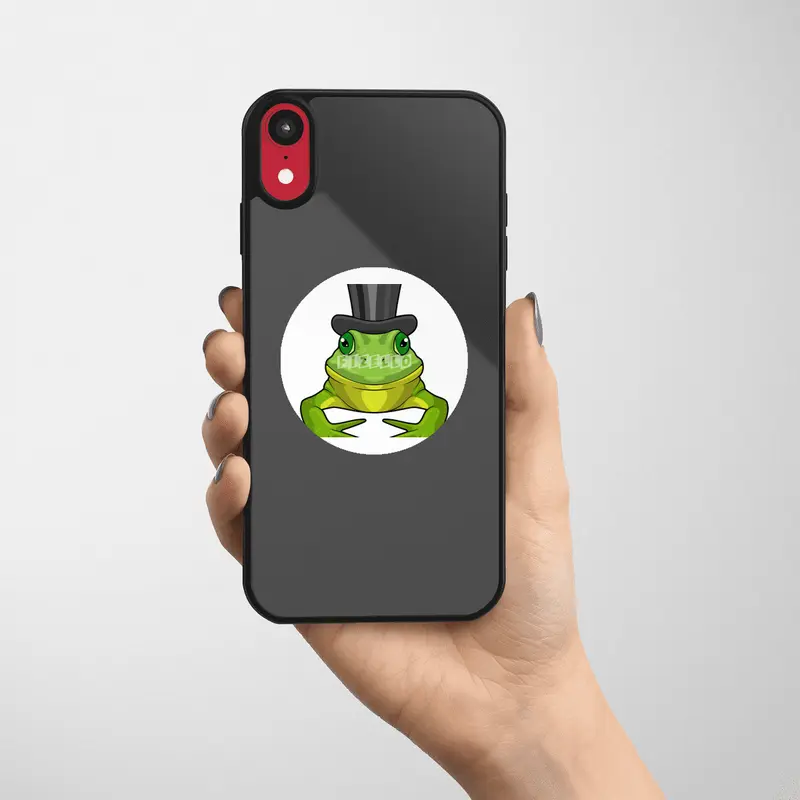 Frog as Gentleman with Top hat Etiket